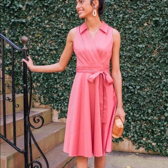 Gal Meets Glam Heather Dress in Rosemist Pink Sz 18 - Picture 1 of 10